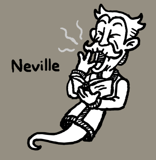 Inktober/Poltergustober Days 01 - 04: Luigi, E. Gadd, Neville, Lydia