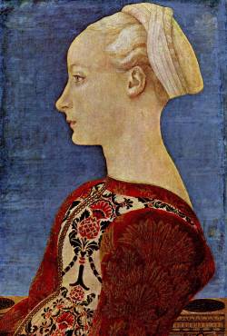 void-dance:  Painting by Piero del Pollaiuolo: Portrait of a Young Woman (c. 1475) 