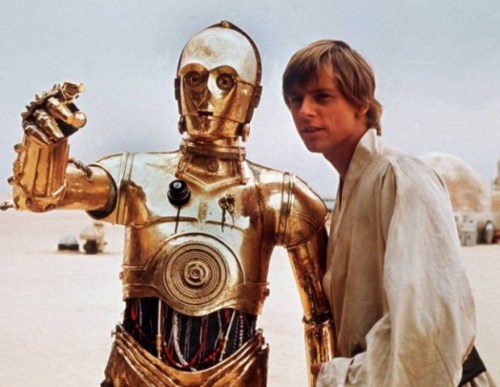 retrostarwarsstrikesback: Luke Skywalker and C3PO, Star Wars 1977 @retrostarwarsstrikesback #good go