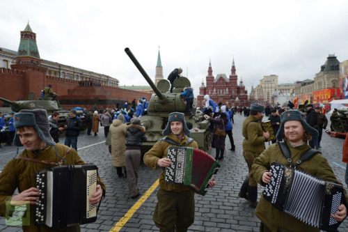 Red Square, Moscow on November 7, 2012 