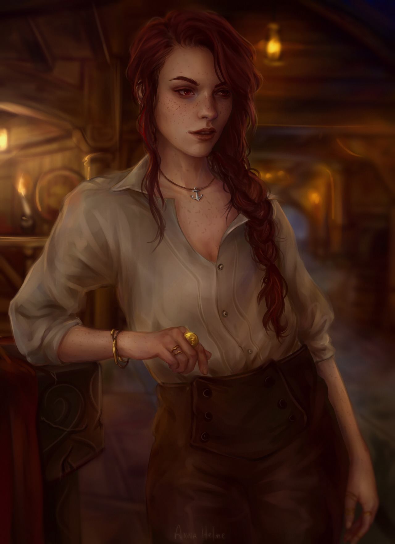 girl pirate art