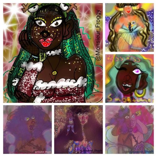 My Favorite Art Pieces In A Generic Collage Lol #improvement #art #artistsoninstagram #digitalart #myocs