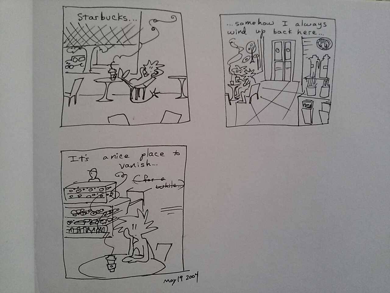 A comic from a much more troubled time: 2004, when i was still not long after graduating and quite lost in the world