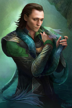 adelid89:  Loki with one of his children,
