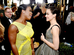 missdontcare-x:  Interviewer: I’m not the only one of course, a lot of people are crushing on you, including Uzo Aduba for Orange Is The New Black.Tatiana: Well, I’m crushing on her, I think I crushed on her first and now it’s nice and mutual, it’s