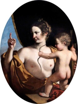 centuriespast: Venus and Cupid Guercino (1591–1666)