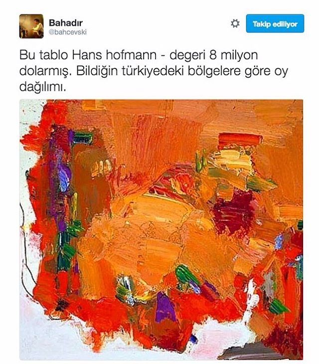 Bu tablo Hans Hofmann...