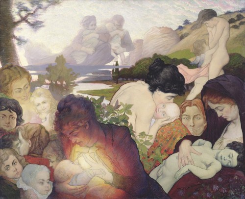 Charles Maurin - Maternity - 1893  Charles Maurin - Allegorical Composition - 1893