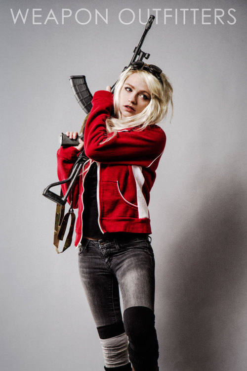 weaponoutfitters:  One of the employees likes AKs, so we shot this with his rifle to showcase some AK products we carry.Magpul Industries Corp. AK PMAG Magpul AK Grip Frank Proctor Way of the Gun Sling