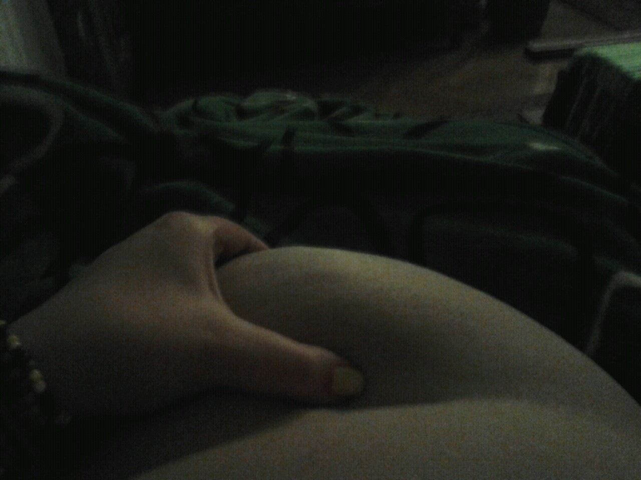 theitalianfatty:  Bored shots in front of the tv.