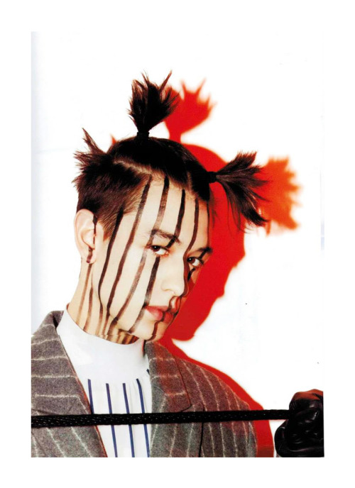 skt4ng:  “On The Wire” | David Kubas in Juun.J photographed by Marcelo Krasilcic for 10MEN magazine 