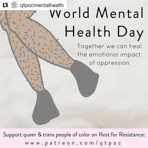 #Repost @qtpocmentalhealth (@get_repost) ・・・ Queer and trans people of color can&rsquo;t be left
