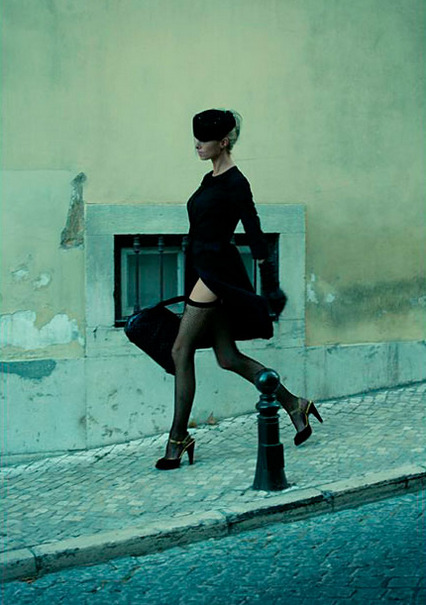 myperfectslutinheels:  Evening walk… She. 