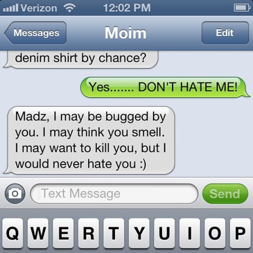 At least she&rsquo;ll never hate me. #mymomwantstokillmesometimes? #fortherecordismellnice #itslucky
