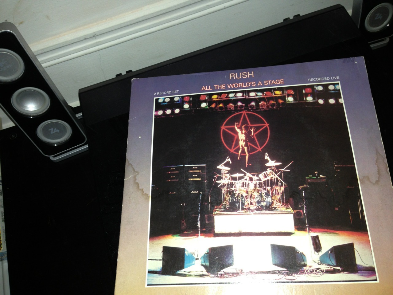 recordaday1985:  Rush - “All The World’s A Stage&quot; 