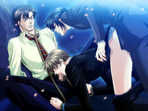theyaoitreasuretrove:   Katsuya is an incompetent white-collar  worker who is about to get fired. One day, a man suddenly appears in  front of him and gives him a pair of glasses. “If you wear these  glasses, your life will change 180 degrees.” Yes,