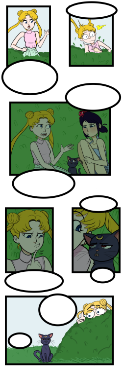 (CLICK FOR FULL VIEW)DEAD WIP:Usagi hypes Marinette up to talk to Adrien, they just share one brainc