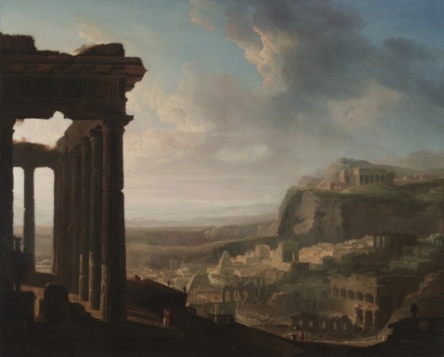 cma-modern-european-art: Ruins of an Ancient City, John Martin , c. 1810 - 1820, Cleveland Museum of