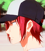 Porn saiikogasm:   Rin wearing his cap   photos
