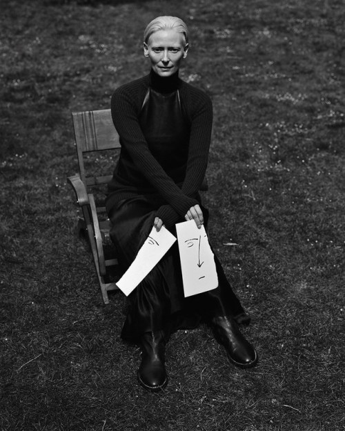 edenliaothewomb:Tilda Swinton, photographed by Jack Davison for Dazed &amp; Confused, summe