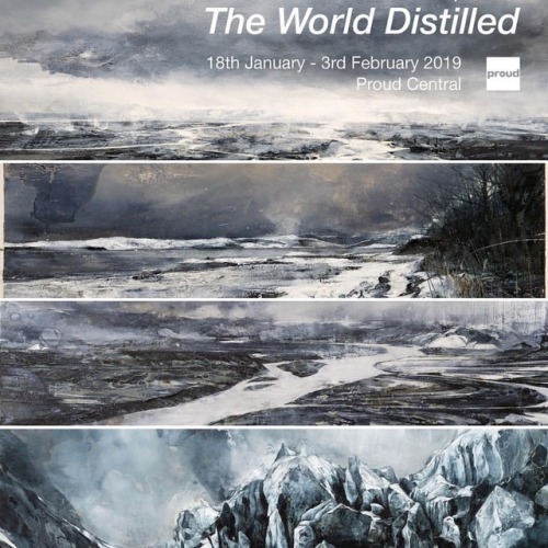 The landscape side of ‘The World Distilled’. Only three days to go…#markthompson #proudgall