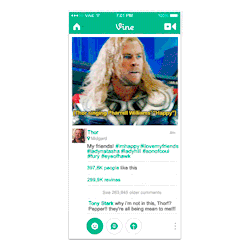 fromthemiddleoftheocean:  The Avengers + Vine  Inspired by this post  