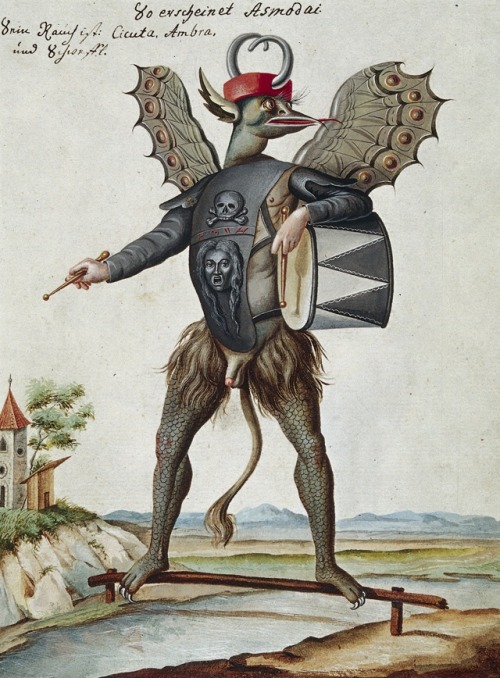 Illustrations from a 1775 book about magic and demonology, Compendium rarissimum totius Artis Magica
