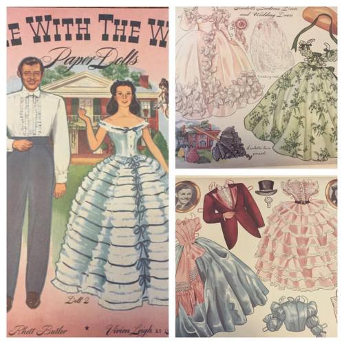 Collectible Gone With The Wind Paper Dolls #scarlett #rhett #gonewiththewind #paperdoll #paperdolls 