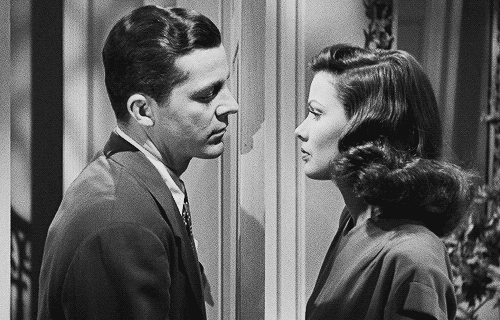 100percento: Gene Tierney and Dana Andrews in Laura (1944, dir. Otto Preminger)