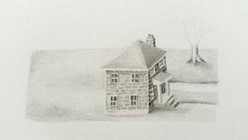 Gabrielle Nowicki 2016 - Details of a drawing in progress. Graphite on paperA peek at building some 