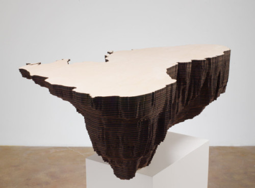 Maya Lin - Bodies of Water Series; 2006; laser-cut plywood In these 2006 sculptures, Maya Lin captur