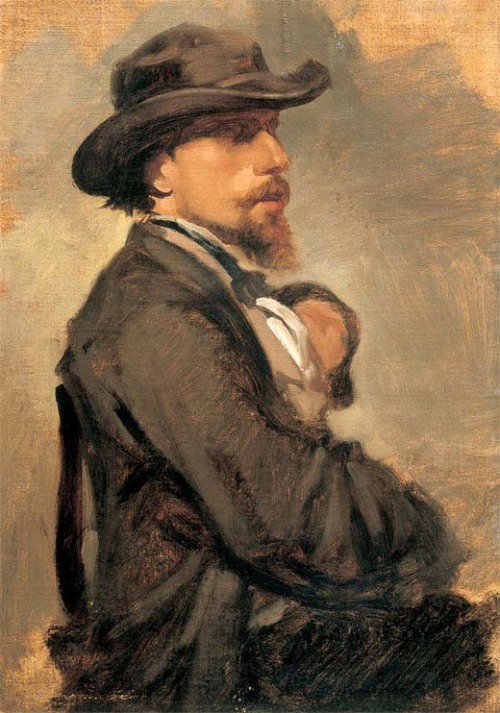 Giovanni Boldini (Italian, 1842-1931), Portrait of Vincenzo Cabianca, c. 1865. Oil on canvas, 35.5 x 25 cm. Collezione Cassa di Risparmio di Pistoia e Pescia SpA.