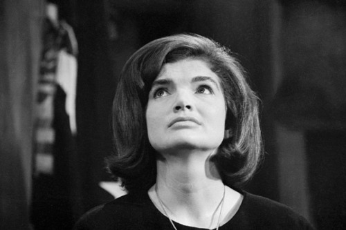 cw21dlr:Jacqueline Kennedy during her televised appearance at the office of Attorney General Rober