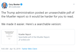 seandotpolitics:   Searchable pdf of the Mueller Report.