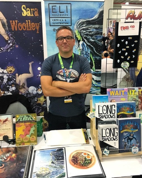 All set up and ready to sell! Artist alley table G13 w @saritajeanine all weekend long! #nycc #nycc2
