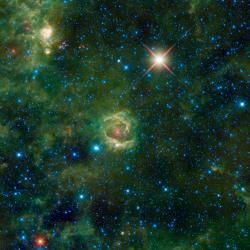 humanoidhistory:  Behold LBN 114.55+00.22, an emission nebula in the constellation Cassiopeia.
