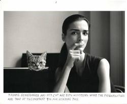 felinefelicity:
“ Madame Schrödinger’s Cat 3 by Duane Michals
”