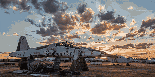 aviationgifs:Boneyard Timelapse. See the entire video here youtu.be/4KUWMGaubjA