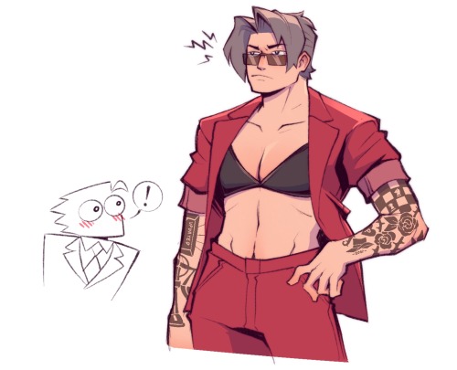 Wanted To Doodle This Version Of Miles Edgeworth That My Friend @nkukubean Saw In A Dream (the Doodle