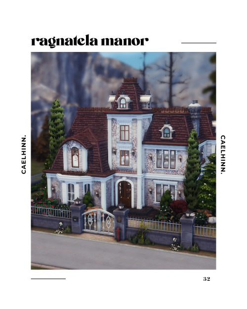 ragnatela manor. a residential lot by caelhinnthe manor home of the vatore siblings, who are hiding 