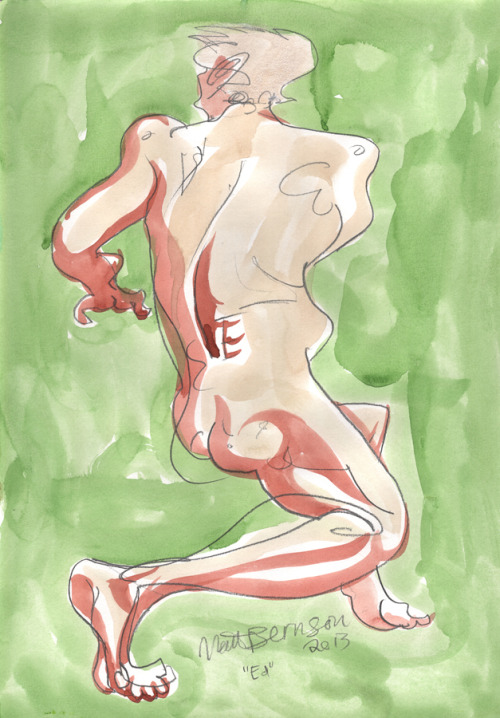  Model: Ed BarronInk and watercolor on paper, A3 size (11.69" × 16.54") 