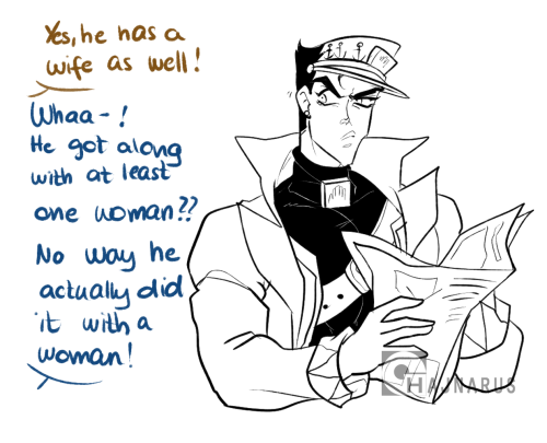 Jotaro just wants to live happily EDIT: *make her