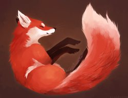 playbunny:  another little animal speed painting, this time a fox since people wanted to see one in my style c: 