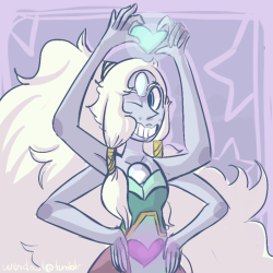 wendowl:  an opal for an art trade with ask-the-giant-woman!!!
