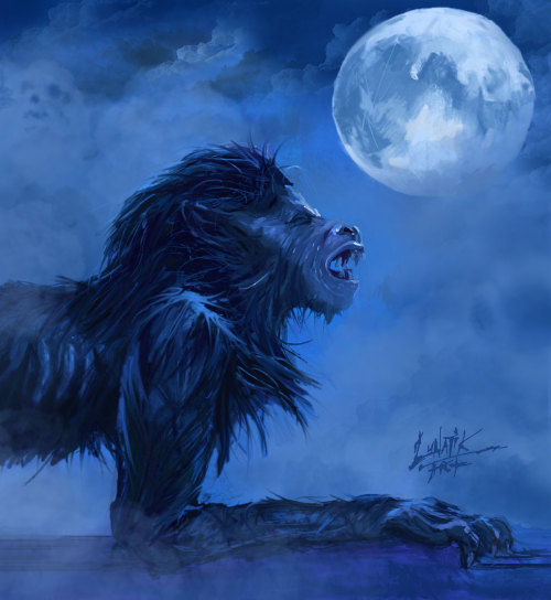 American Werewolf In London. Art by me. 