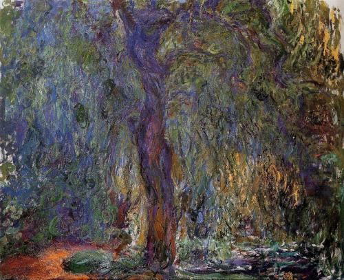 Weeping Willow  - Claude Monet ( 1921 - 1922) rightWeeping Willow  - Claude Monet ( 1918 - 1919)   l