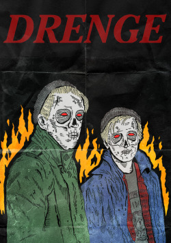 callumpreston:Here’s a rejected tour poster art for DRENGE that I did.