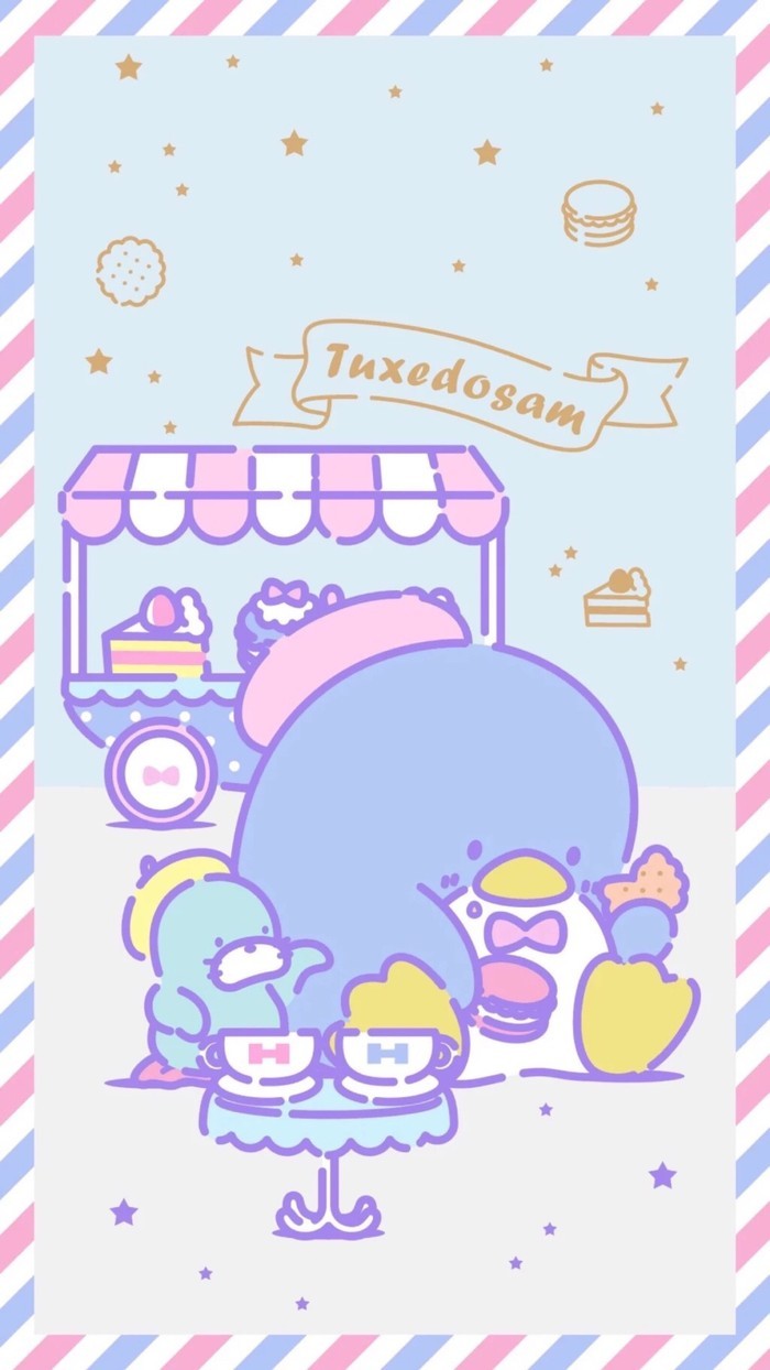 1280x800】201806 山姆企鵝甜點系列| Walpaper hello kitty, Sanrio wallpaper, Cute  screen savers