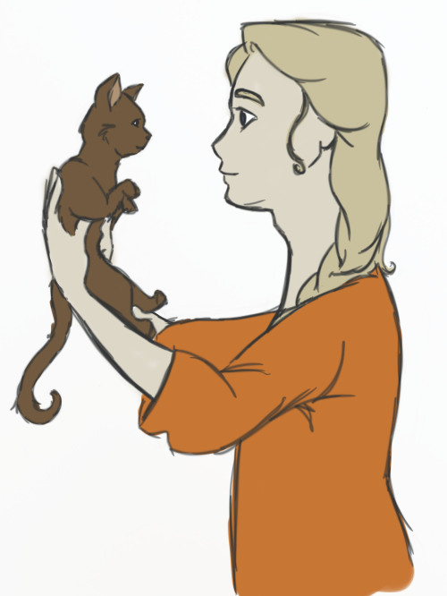 i just really wanted to draw jehan with a cat today