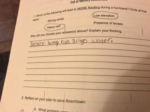 More hilarious student responses for your Wednesday night..